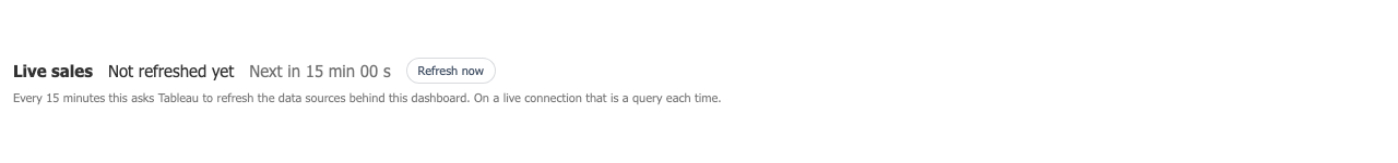 It says when it last refreshed